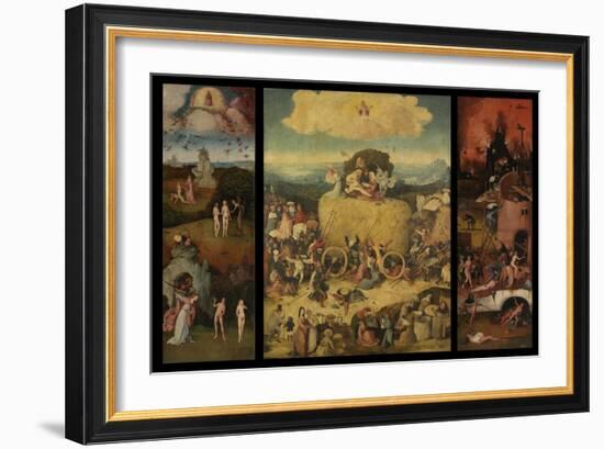 The Haywain (Triptyc), C. 1516-Hieronymus Bosch-Framed Giclee Print