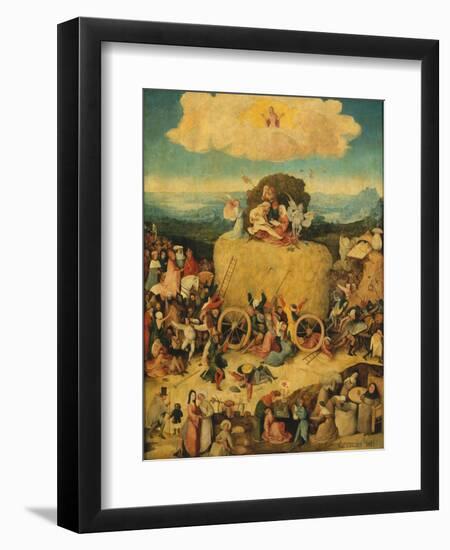 The Haywain (Triptyc) Central Panel, C. 1516-Hieronymus Bosch-Framed Giclee Print