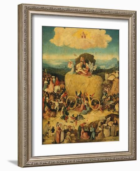 The Haywain (Triptyc) Central Panel, C. 1516-Hieronymus Bosch-Framed Giclee Print