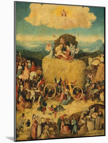 The Haywain (Triptyc) Central Panel, C. 1516-Hieronymus Bosch-Mounted Giclee Print