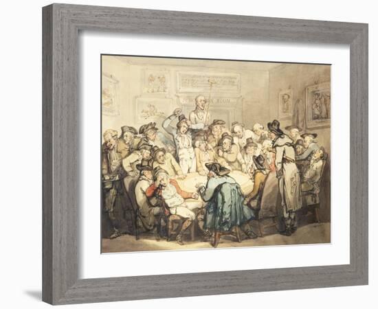 The Hazard Room, England, 1792-Thomas Rowlandson-Framed Giclee Print