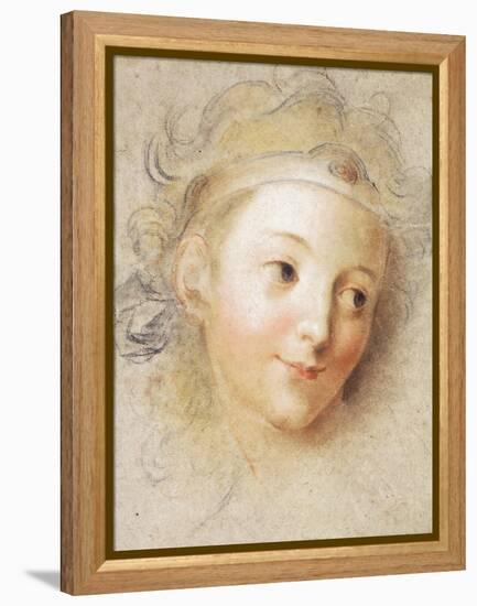 The Head of a Boy-Antoine Coypel-Framed Premier Image Canvas