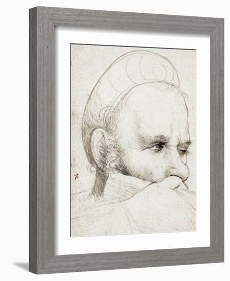 The Head of a Crossbowman Taking Aim, 1514-5-Hans Holbein the Elder-Framed Giclee Print