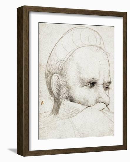 The Head of a Crossbowman Taking Aim, 1514-5-Hans Holbein the Elder-Framed Giclee Print