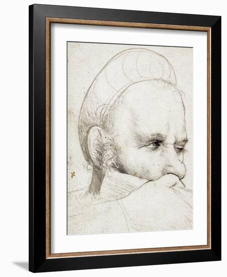 The Head of a Crossbowman Taking Aim, 1514-5-Hans Holbein the Elder-Framed Giclee Print