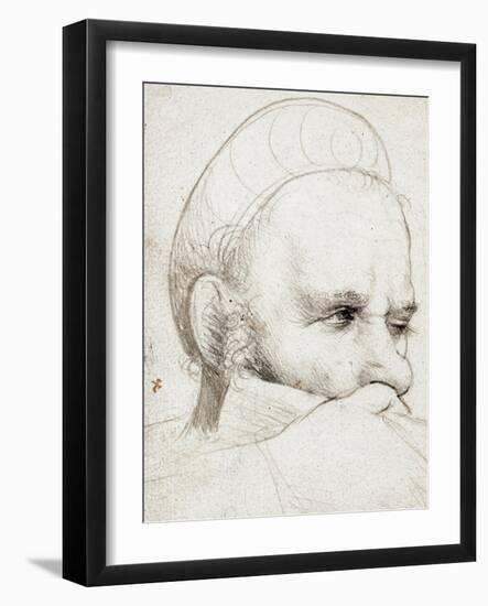 The Head of a Crossbowman Taking Aim, 1514-5-Hans Holbein the Elder-Framed Giclee Print