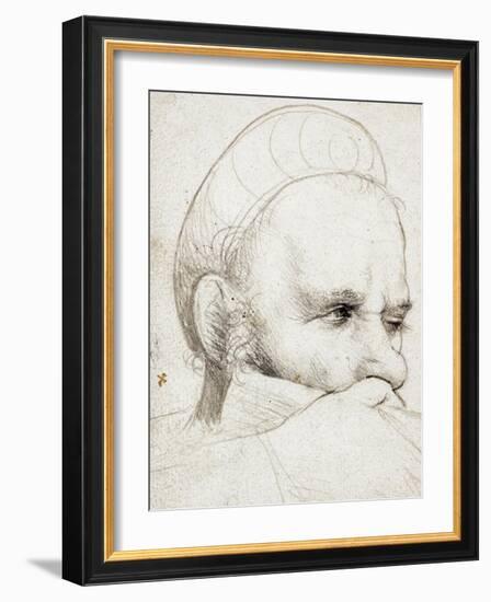 The Head of a Crossbowman Taking Aim, 1514-5-Hans Holbein the Elder-Framed Giclee Print