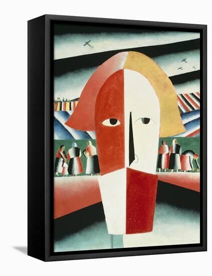 The Head of a Peasant, 1928-30-Kasimir Malevich-Framed Premier Image Canvas