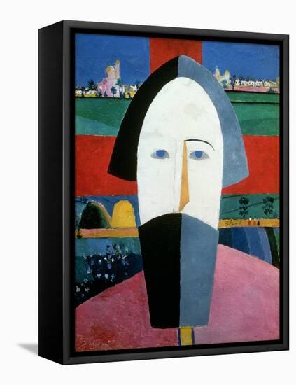 The Head of a Peasant, c.1929-32-Kasimir Malevich-Framed Premier Image Canvas