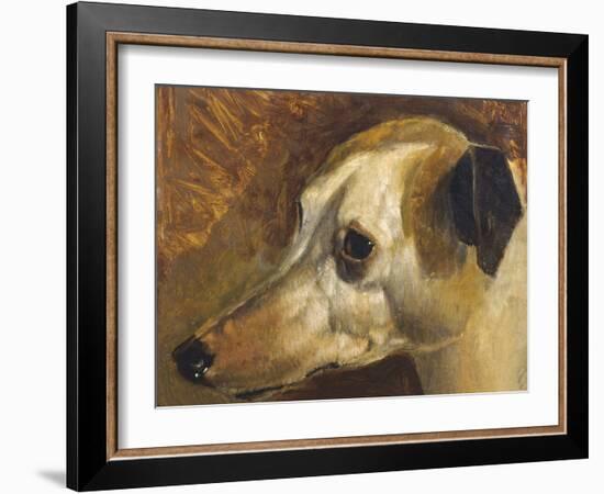 The Head Of A Whippet-Edwin Landseer-Framed Giclee Print