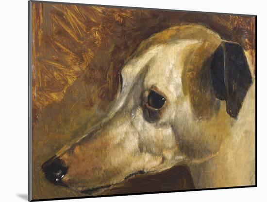 The Head Of A Whippet-Edwin Landseer-Mounted Giclee Print