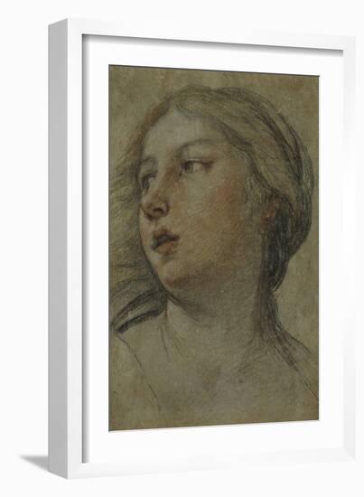 The Head of a Woman Turned to the Left-Francesco Albani-Framed Giclee Print