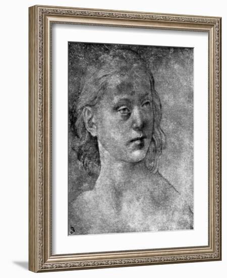 The Head of a Young Woman, 15th or 16th Century-Lorenzo di Credi-Framed Giclee Print