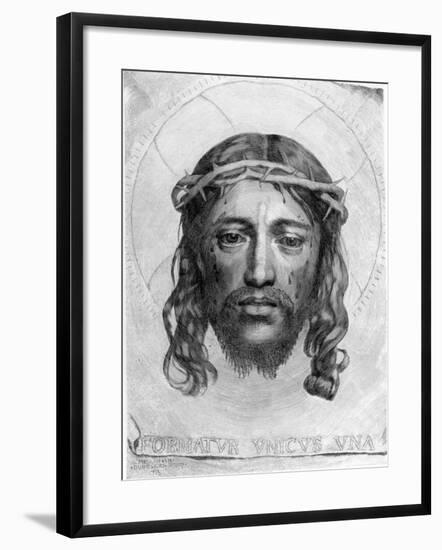 The Head of Christ, 1735-Claude Mellan-Framed Giclee Print