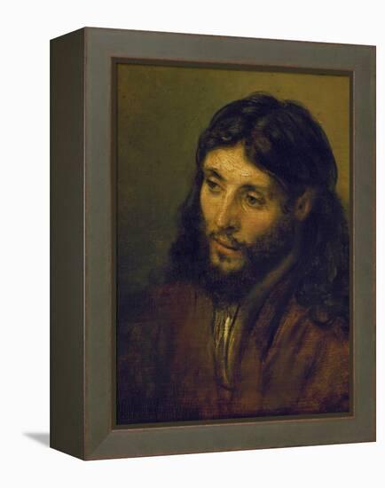 The Head of Christ-Rembrandt van Rijn-Framed Premier Image Canvas