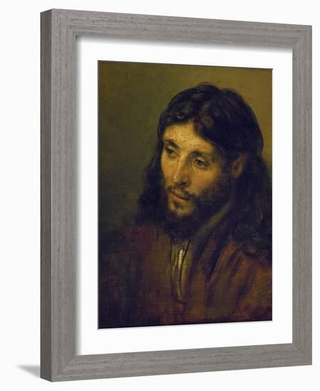 The Head of Christ-Rembrandt van Rijn-Framed Giclee Print