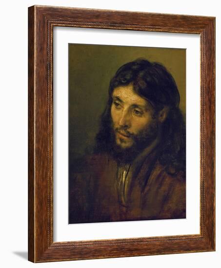 The Head of Christ-Rembrandt van Rijn-Framed Giclee Print