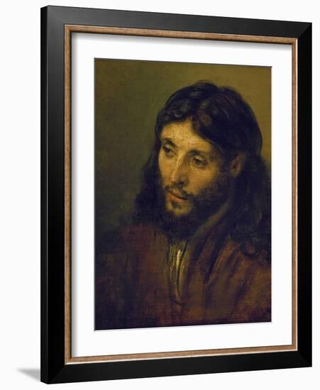 The Head of Christ-Rembrandt van Rijn-Framed Giclee Print