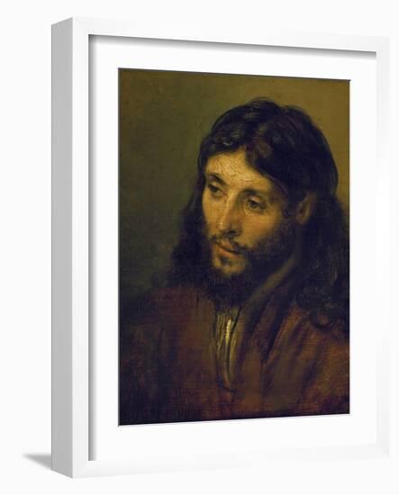 The Head of Christ-Rembrandt van Rijn-Framed Giclee Print