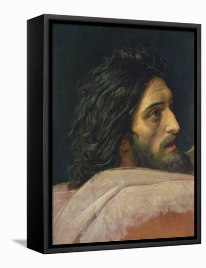 The Head of John the Baptist-Aleksandr Andreevich Ivanov-Framed Premier Image Canvas