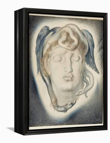 The Head of Medusa, 1884-Simeon Solomon-Framed Premier Image Canvas