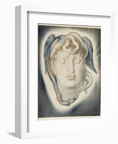 The Head of Medusa, 1884-Simeon Solomon-Framed Giclee Print