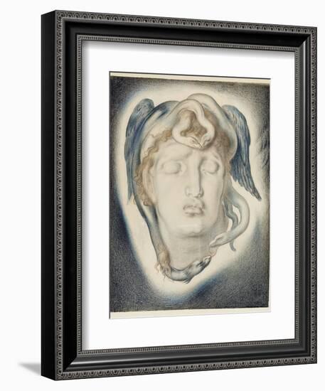 The Head of Medusa, 1884-Simeon Solomon-Framed Giclee Print