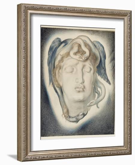 The Head of Medusa, 1884-Simeon Solomon-Framed Giclee Print