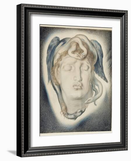 The Head of Medusa, 1884-Simeon Solomon-Framed Giclee Print