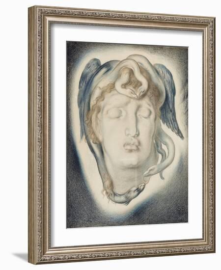 The Head of Medusa, 1884-Simeon Solomon-Framed Giclee Print