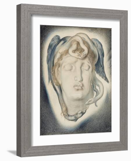 The Head of Medusa, 1884-Simeon Solomon-Framed Giclee Print