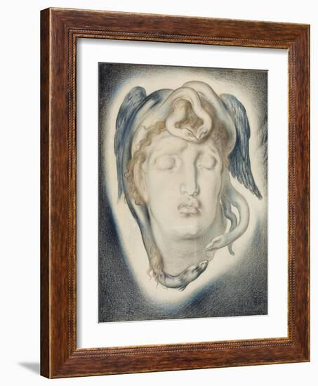 The Head of Medusa, 1884-Simeon Solomon-Framed Giclee Print