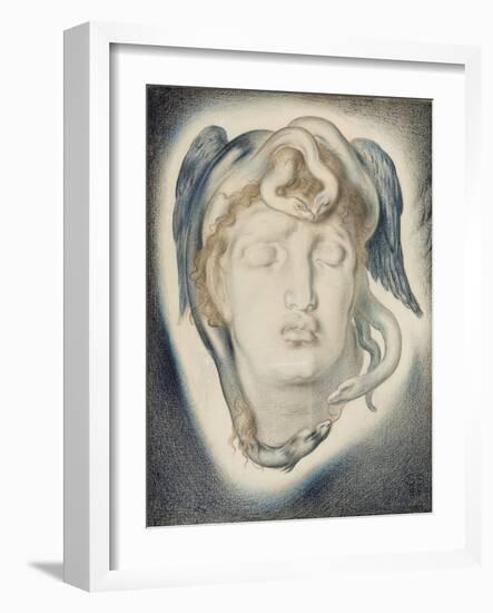 The Head of Medusa, 1884-Simeon Solomon-Framed Giclee Print