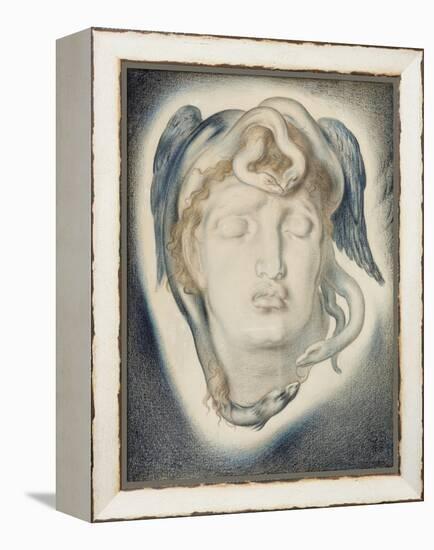 The Head of Medusa, 1884-Simeon Solomon-Framed Premier Image Canvas