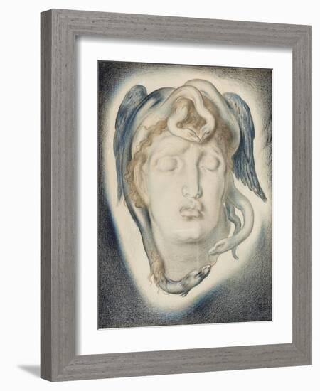 The Head of Medusa, 1884-Simeon Solomon-Framed Giclee Print