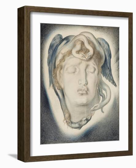 The Head of Medusa, 1884-Simeon Solomon-Framed Giclee Print