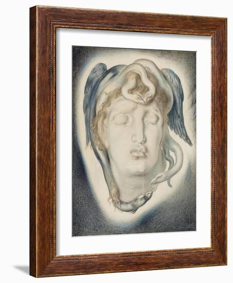 The Head of Medusa, 1884-Simeon Solomon-Framed Giclee Print