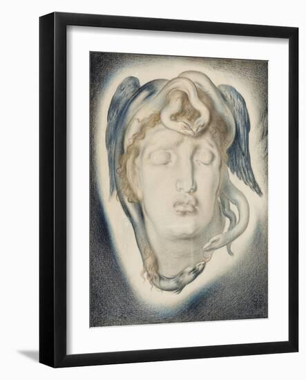 The Head of Medusa, 1884-Simeon Solomon-Framed Giclee Print