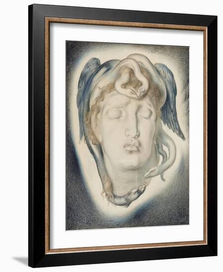 The Head of Medusa, 1884-Simeon Solomon-Framed Giclee Print