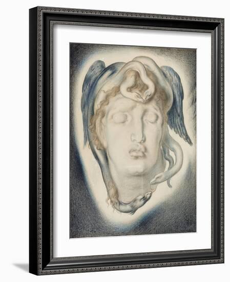 The Head of Medusa, 1884-Simeon Solomon-Framed Giclee Print