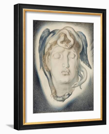 The Head of Medusa, 1884-Simeon Solomon-Framed Giclee Print