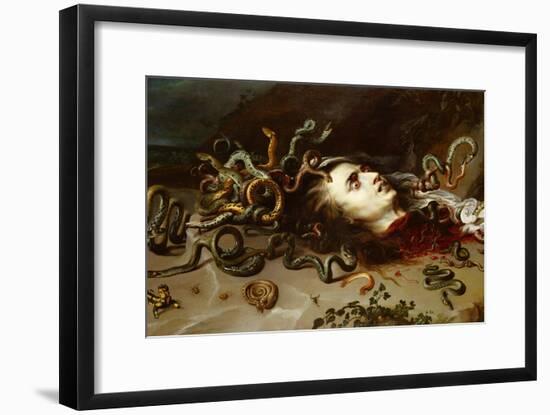 The Head of Medusa, circa 1618-Peter Paul Rubens-Framed Giclee Print