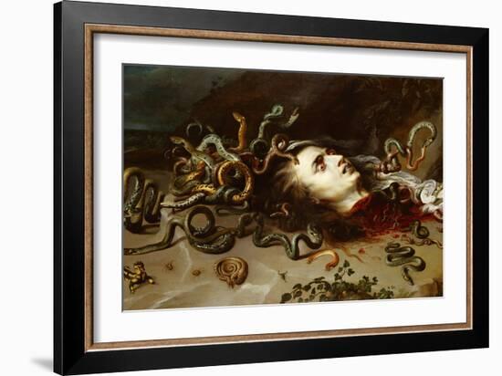 The Head of Medusa, circa 1618-Peter Paul Rubens-Framed Giclee Print