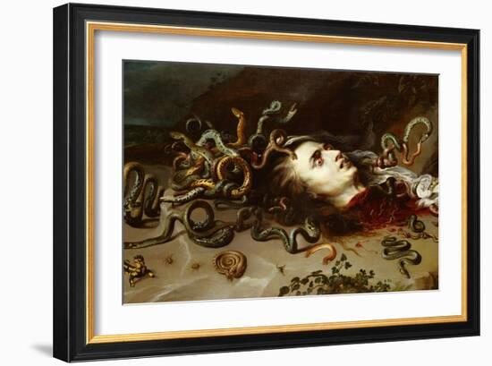 The Head of Medusa, circa 1618-Peter Paul Rubens-Framed Giclee Print