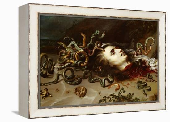 The Head of Medusa, circa 1618-Peter Paul Rubens-Framed Premier Image Canvas