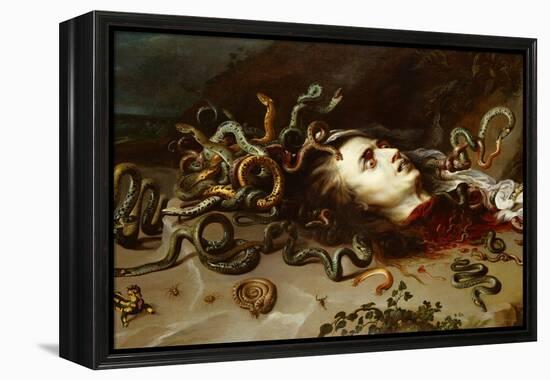 The Head of Medusa, circa 1618-Peter Paul Rubens-Framed Premier Image Canvas