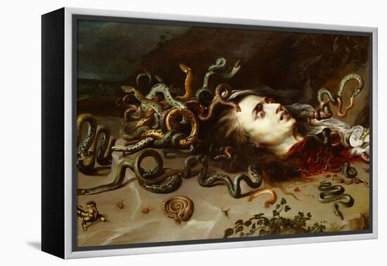 The Head of Medusa, circa 1618-Peter Paul Rubens-Framed Premier Image Canvas