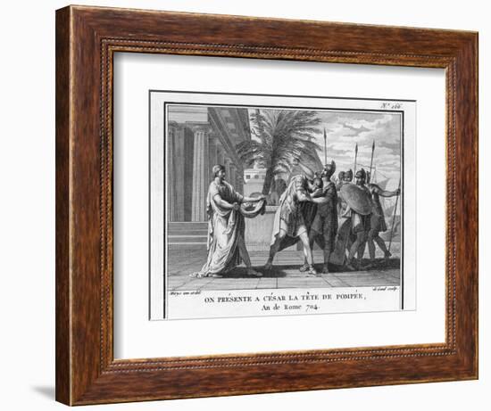 The Head of Pompeius Treacherously Murdered in Egypt is Brought to His Opponent Caesar-Augustyn Mirys-Framed Photographic Print