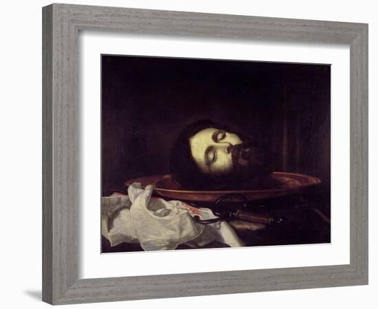 The Head of Saint John the Baptist-José de Ribera-Framed Giclee Print