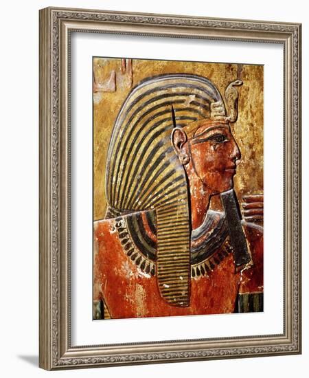 The Head of Seti I-Egyptian 19th Dynasty-Framed Giclee Print